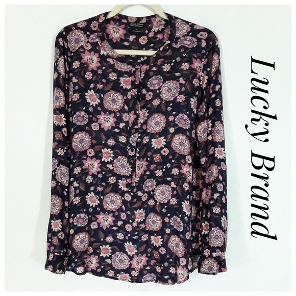 Lucky Brand Tops - Lucky Brand Floral Blouse